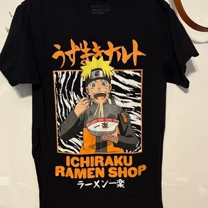 Ichiraku Ramen Shop Black Graphic T-Shirt